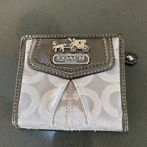 Silver/Gray Coach Wallet
